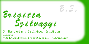 brigitta szilvagyi business card